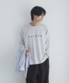 NAVY タフラク ポンチ素材プリント長袖Tシャツ メンズ