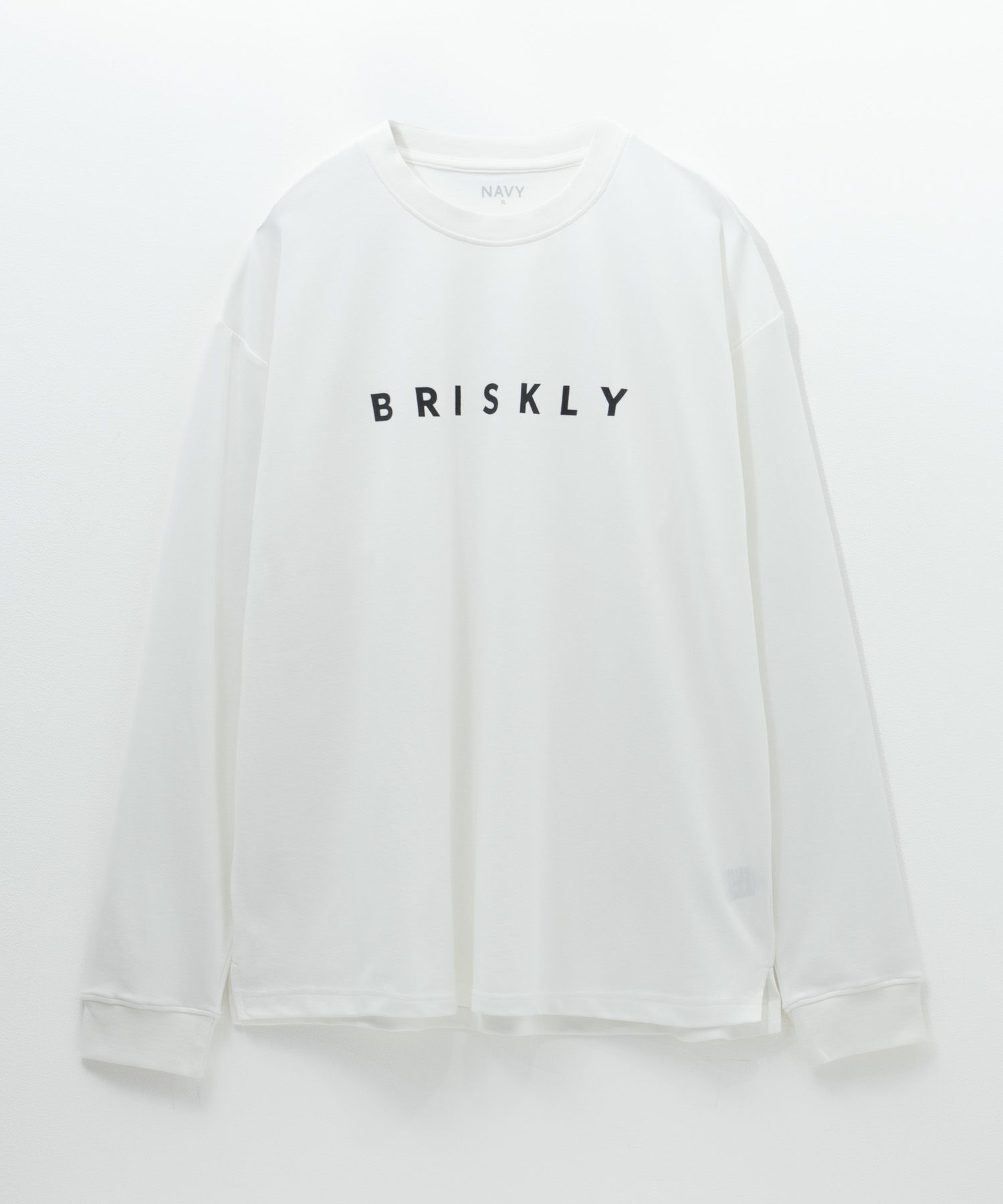 NAVY タフラク ポンチ素材プリント長袖Tシャツ メンズ商品画像-25