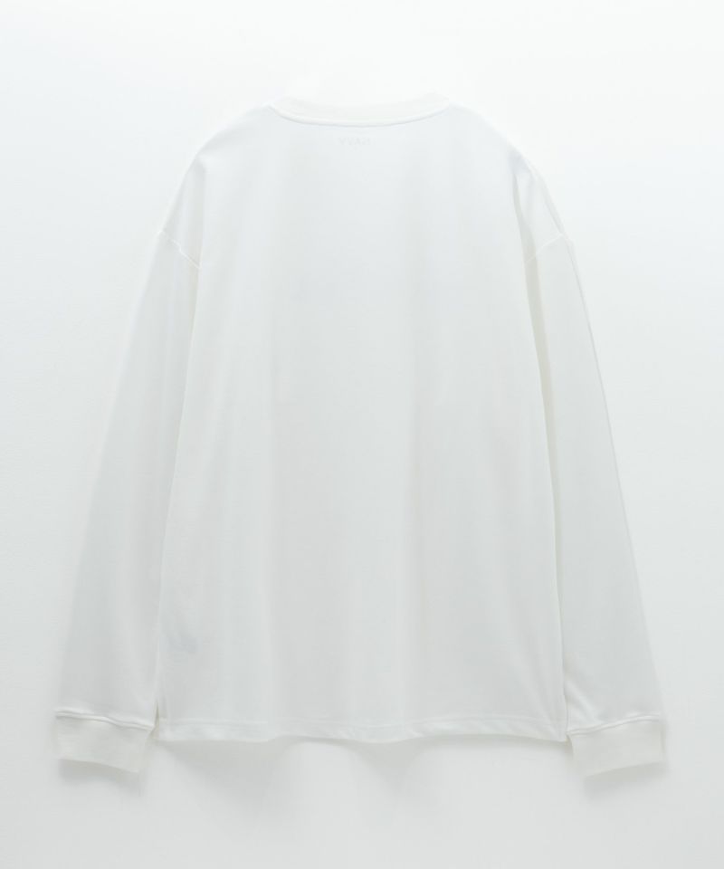 [期間限定価格]NAVY タフラク ポンチ素材プリント長袖Tシャツ メンズ商品画像-26