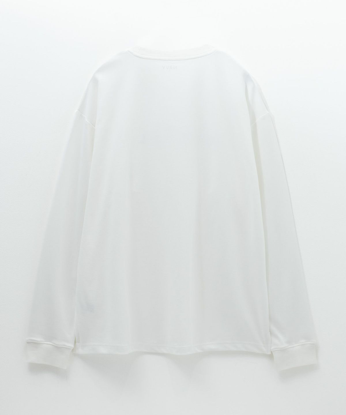 NAVY タフラク ポンチ素材プリント長袖Tシャツ メンズ