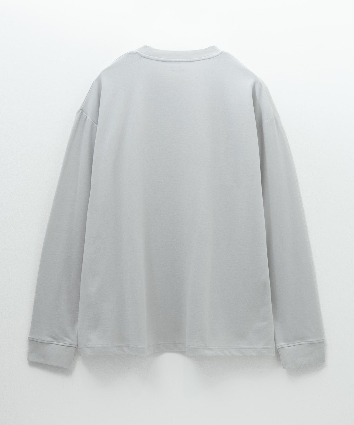 NAVY タフラク ポンチ素材プリント長袖Tシャツ メンズ