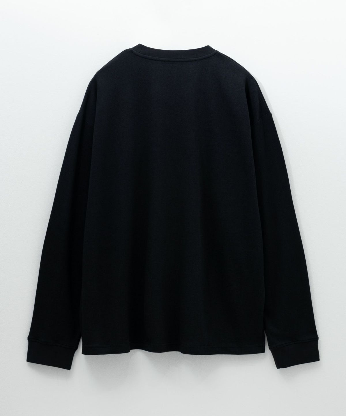 NAVY タフラク ポンチ素材プリント長袖Tシャツ メンズ