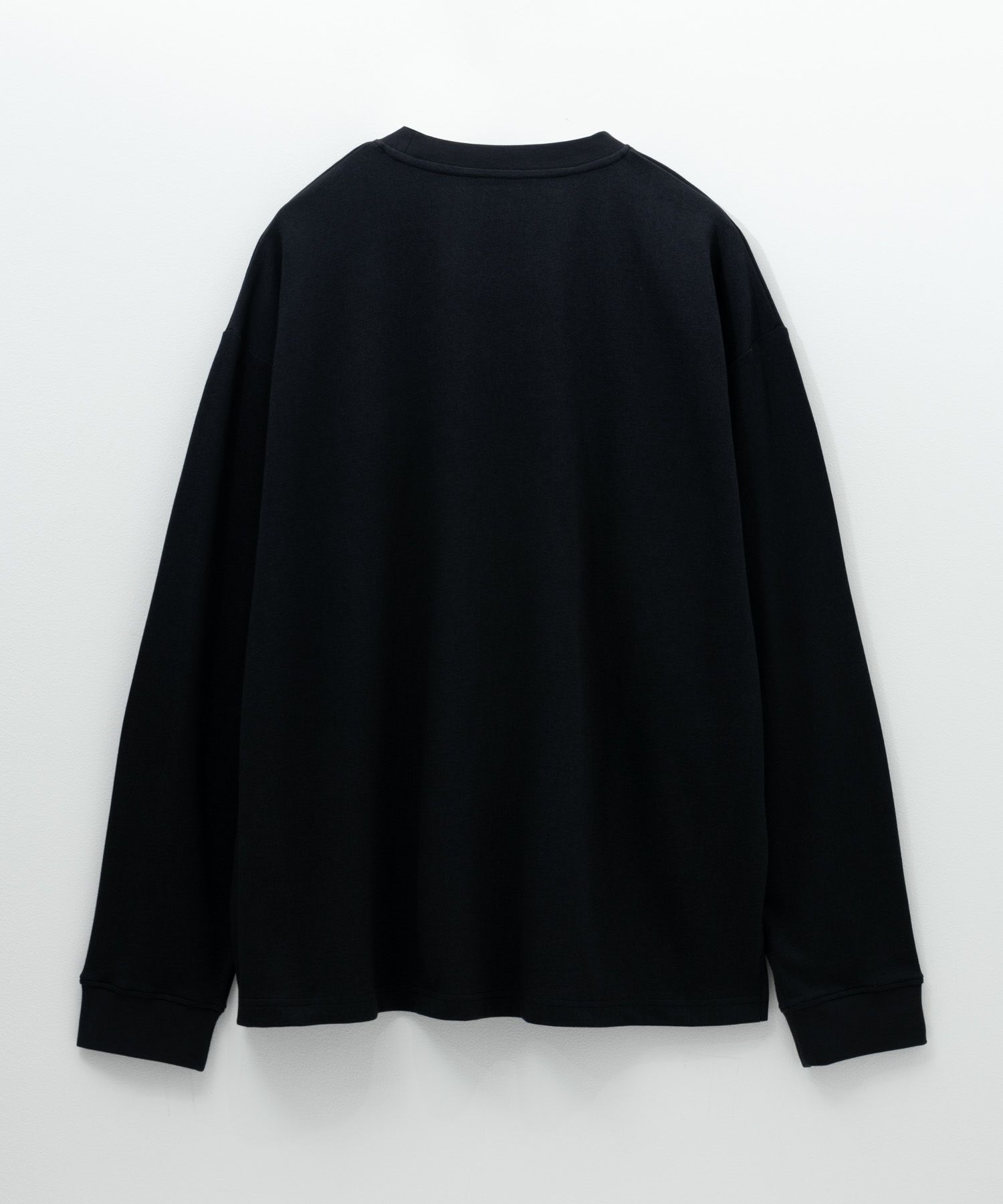 NAVY タフラク ポンチ素材プリント長袖Tシャツ メンズ