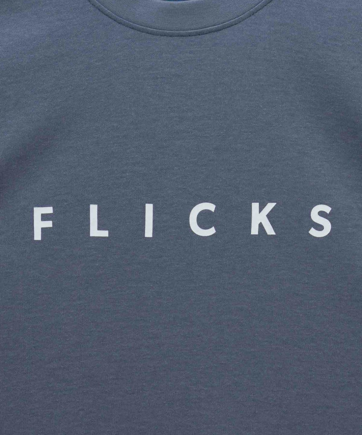 NAVY タフラク ポンチ素材プリント長袖Tシャツ メンズ