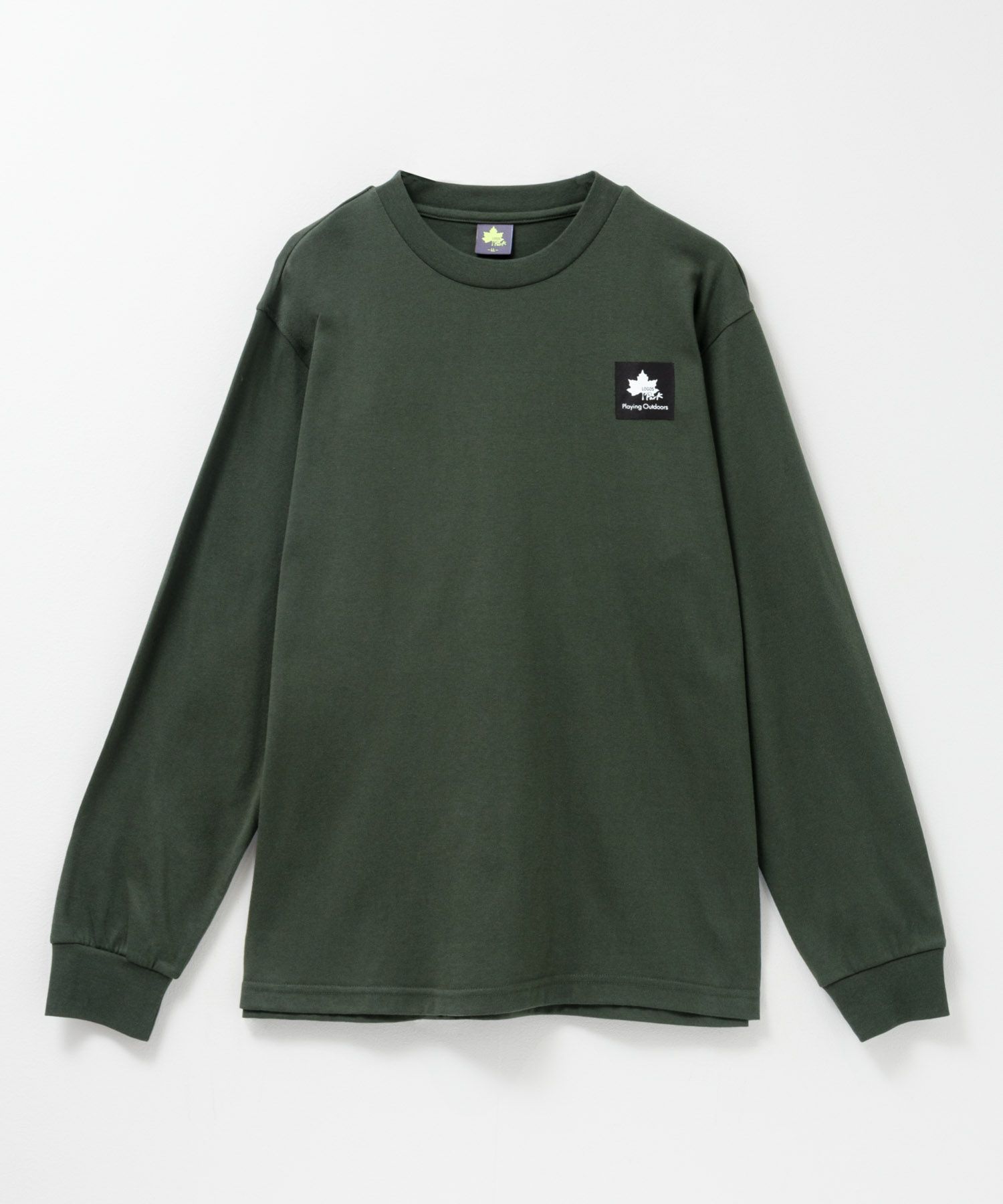 【WEB限定】LOGOS PARK ワンポイントロゴロングスリーブTシャツ メンズ