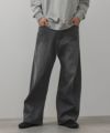 【WEB限定】デニムカーブワイドパンツ メンズ