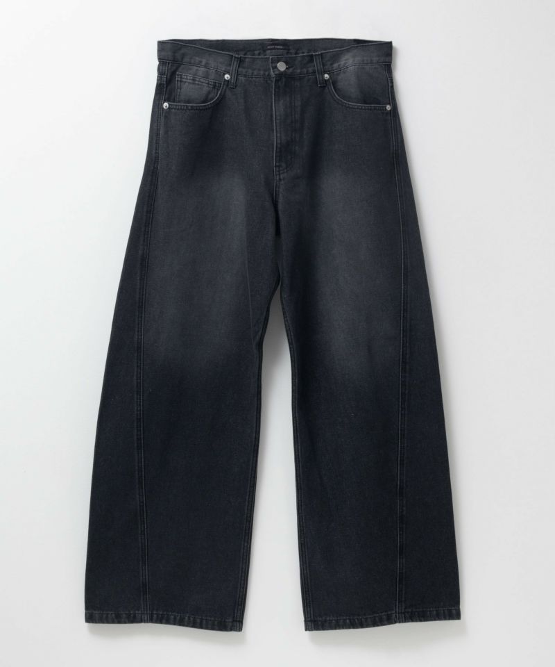 【WEB限定】デニムカーブワイドパンツ メンズ商品画像-5