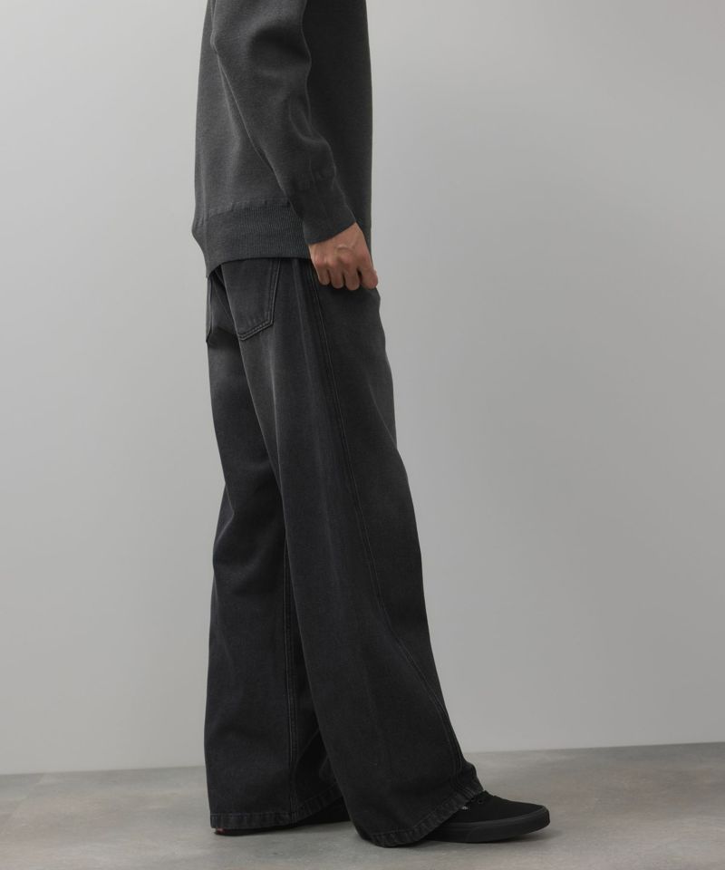 【WEB限定】デニムカーブワイドパンツ メンズ商品画像-5