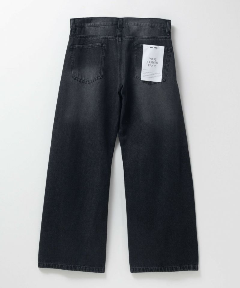 【WEB限定】デニムカーブワイドパンツ メンズ商品画像-6