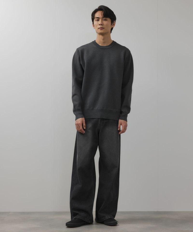 【WEB限定】デニムカーブワイドパンツ メンズ商品画像-7