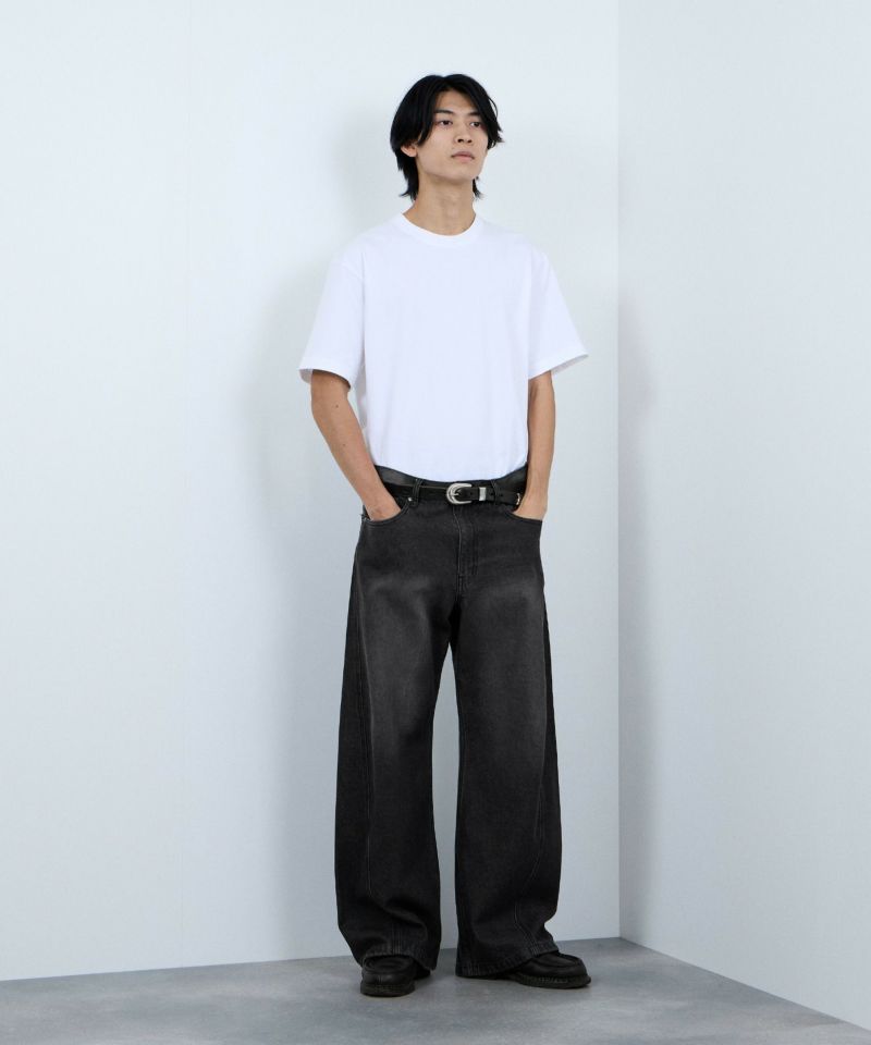 【WEB限定】デニムカーブワイドパンツ メンズ商品画像-8