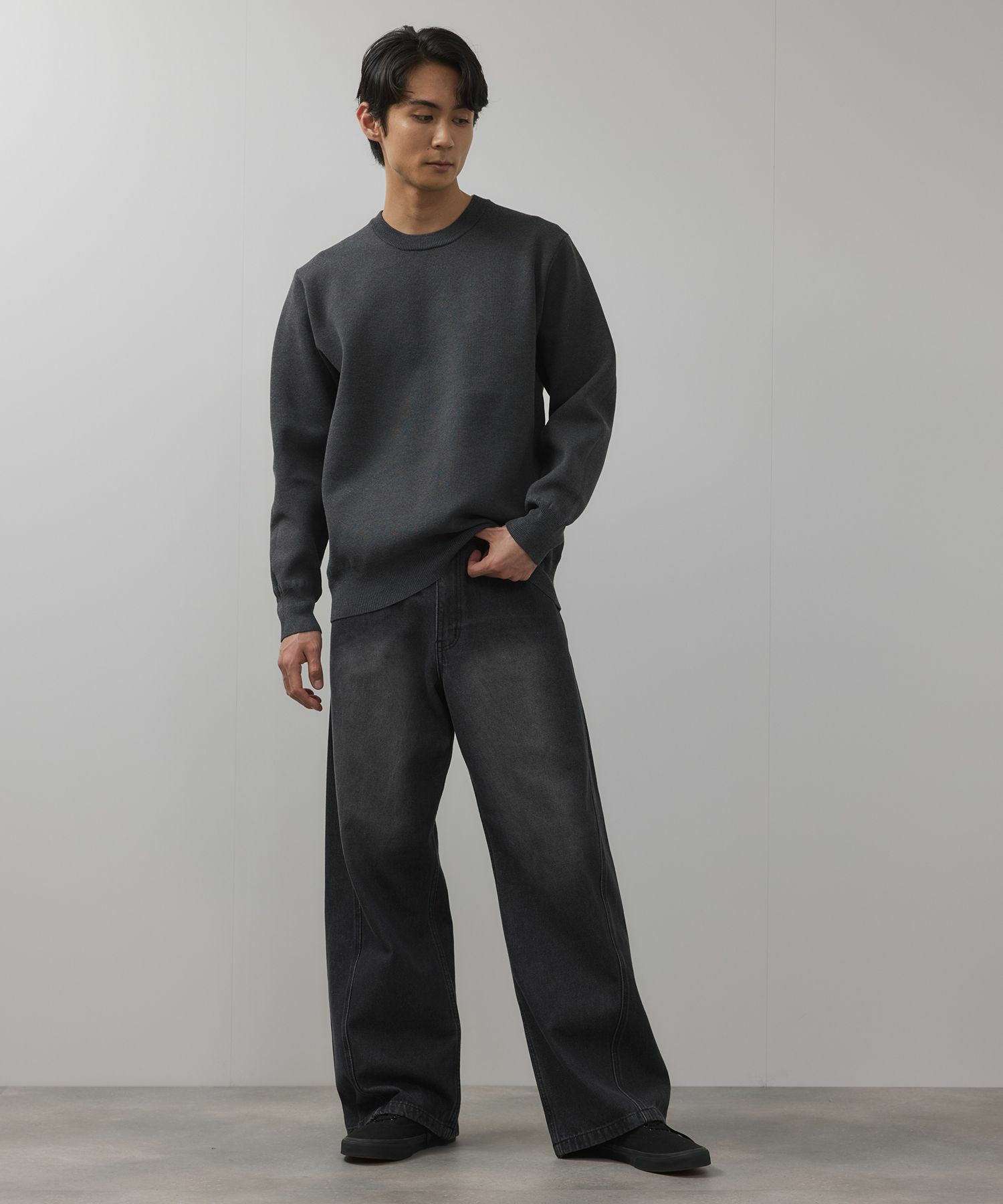 【WEB限定】デニムカーブワイドパンツ メンズ商品サムネイル-8