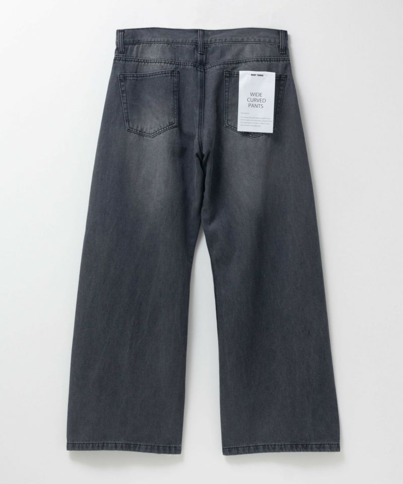 【WEB限定】デニムカーブワイドパンツ メンズ商品画像-10
