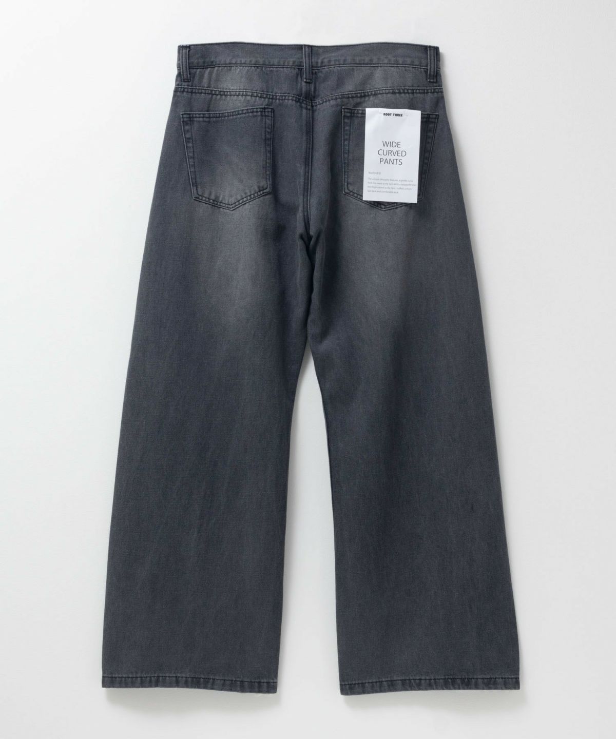 【WEB限定】デニムカーブワイドパンツ メンズ
