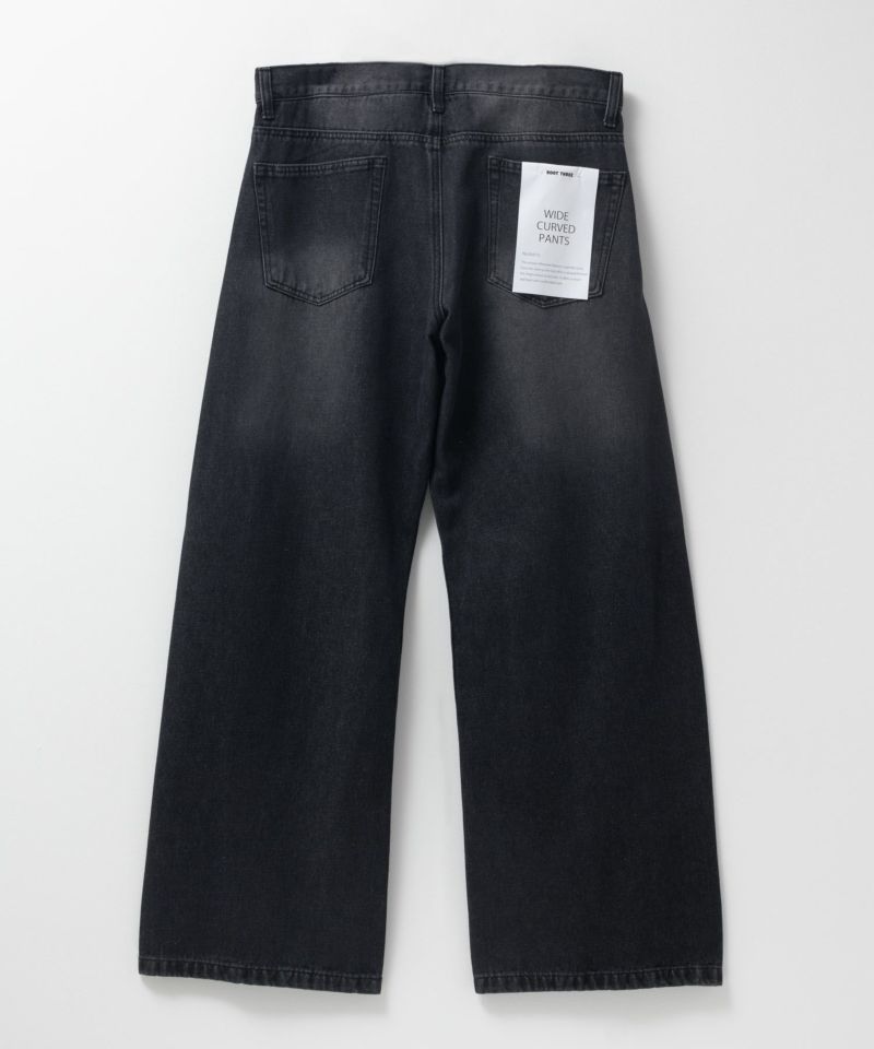 【WEB限定】デニムカーブワイドパンツ メンズ商品画像-16