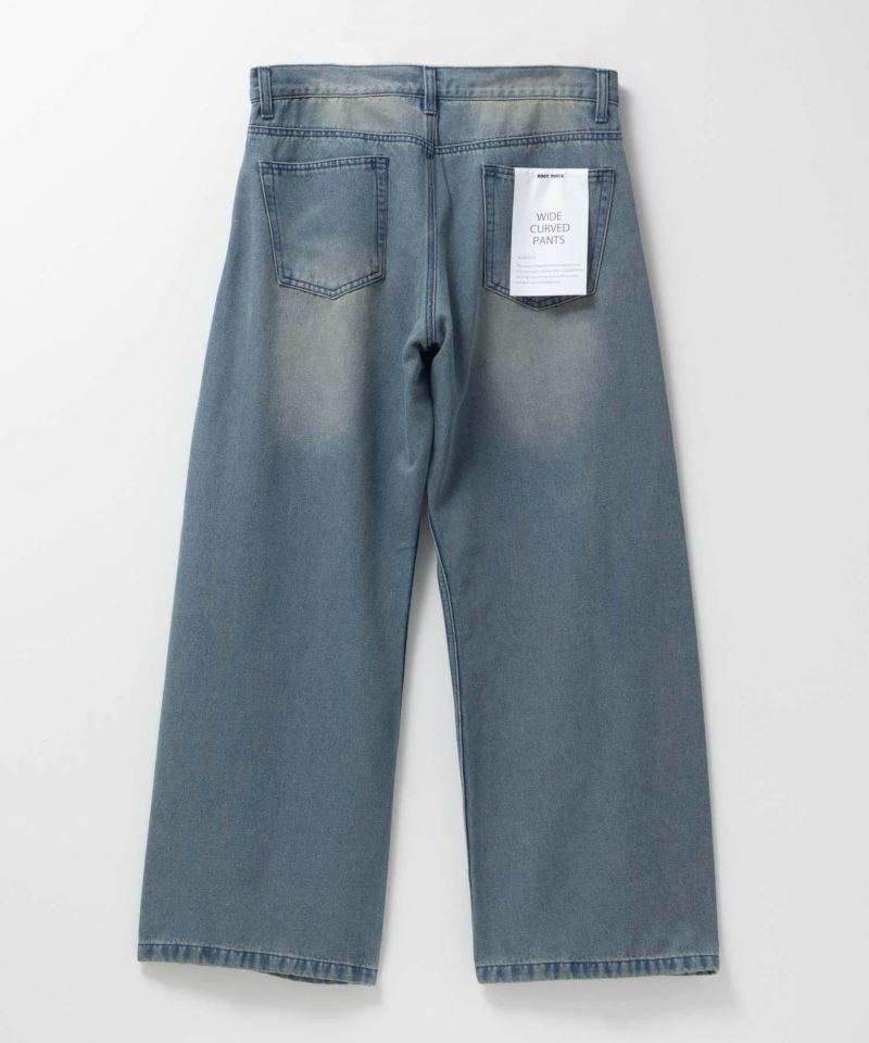 【WEB限定】デニムカーブワイドパンツ メンズ商品画像-16