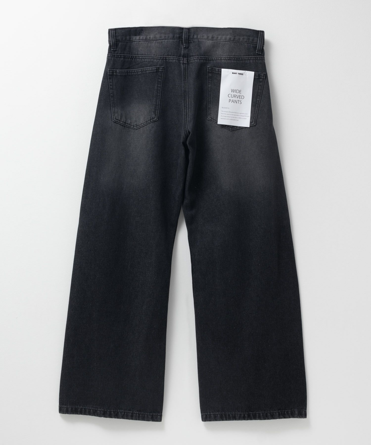 【WEB限定】デニムカーブワイドパンツ メンズ