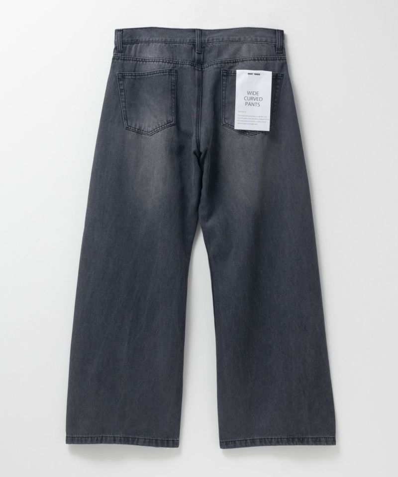 【WEB限定】デニムカーブワイドパンツ メンズ商品画像-18