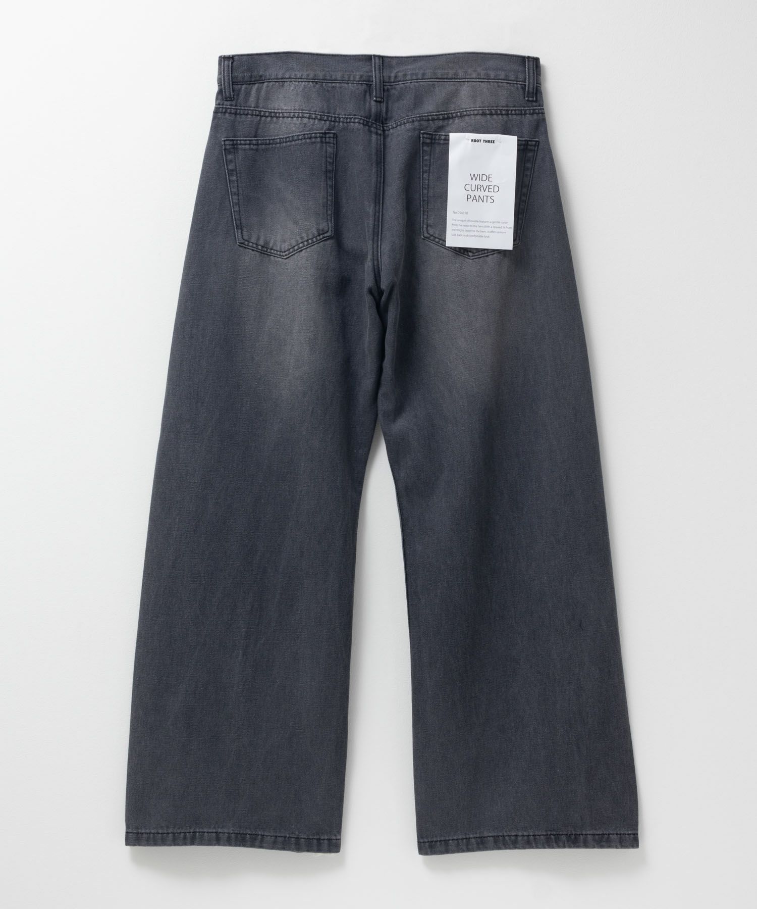 【WEB限定】デニムカーブワイドパンツ メンズ