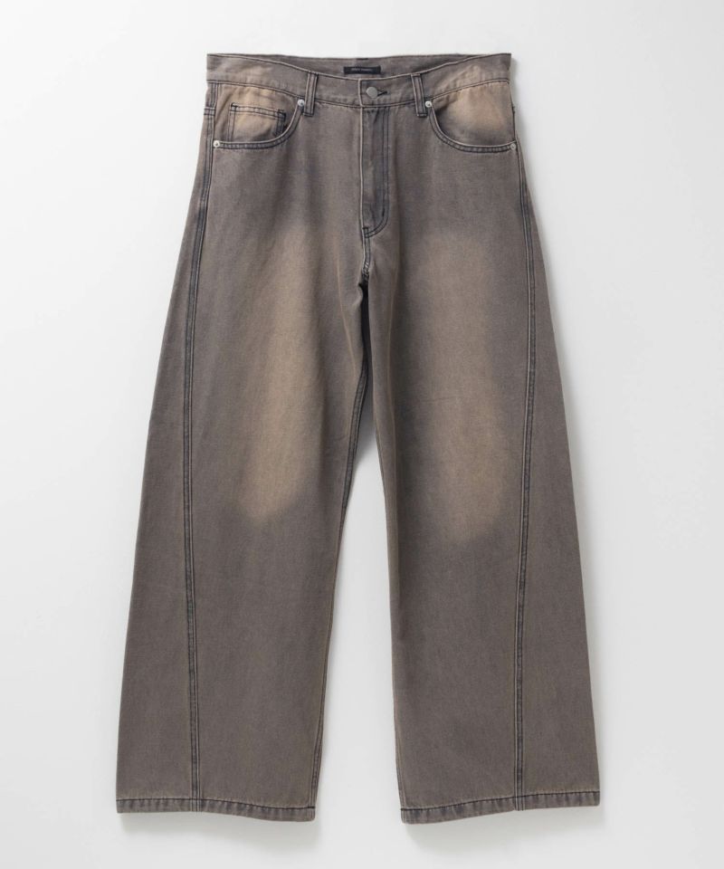 【WEB限定】デニムカーブワイドパンツ メンズ商品画像-21