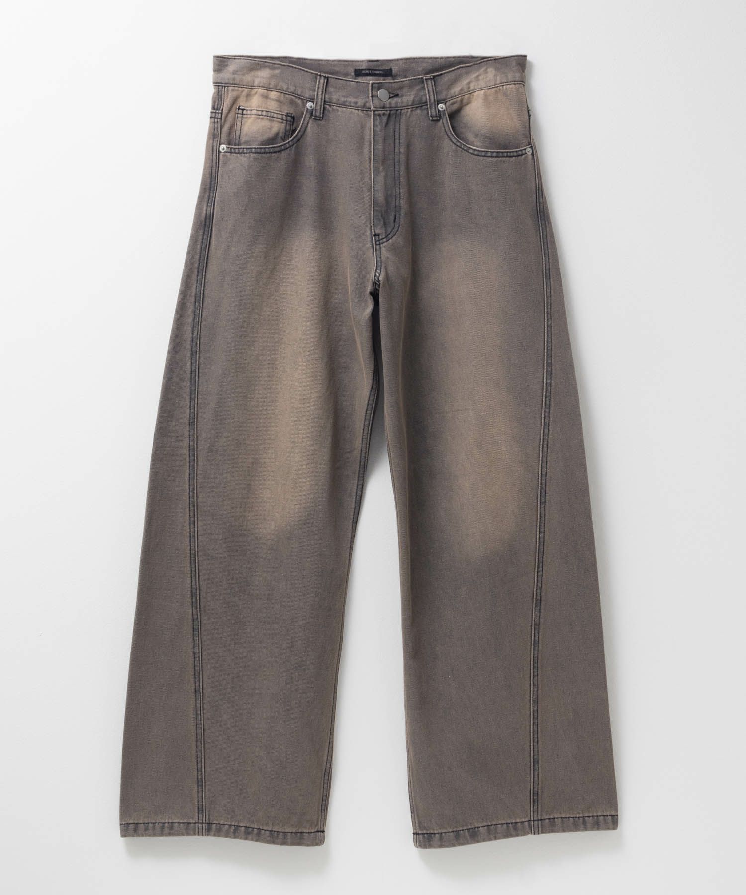 【WEB限定】デニムカーブワイドパンツ メンズ