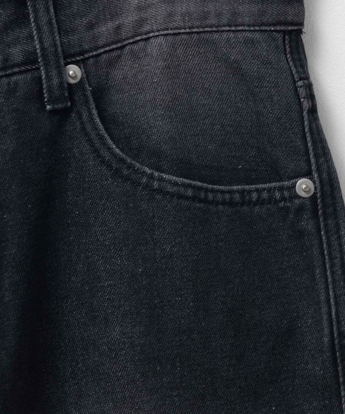 【WEB限定】デニムカーブワイドパンツ メンズ