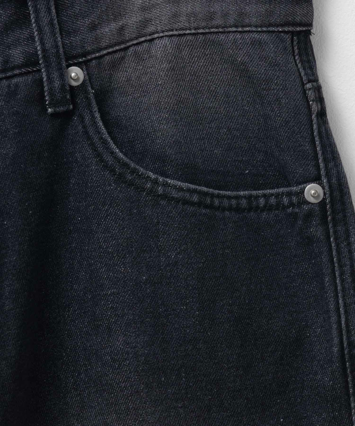 【WEB限定】デニムカーブワイドパンツ メンズ