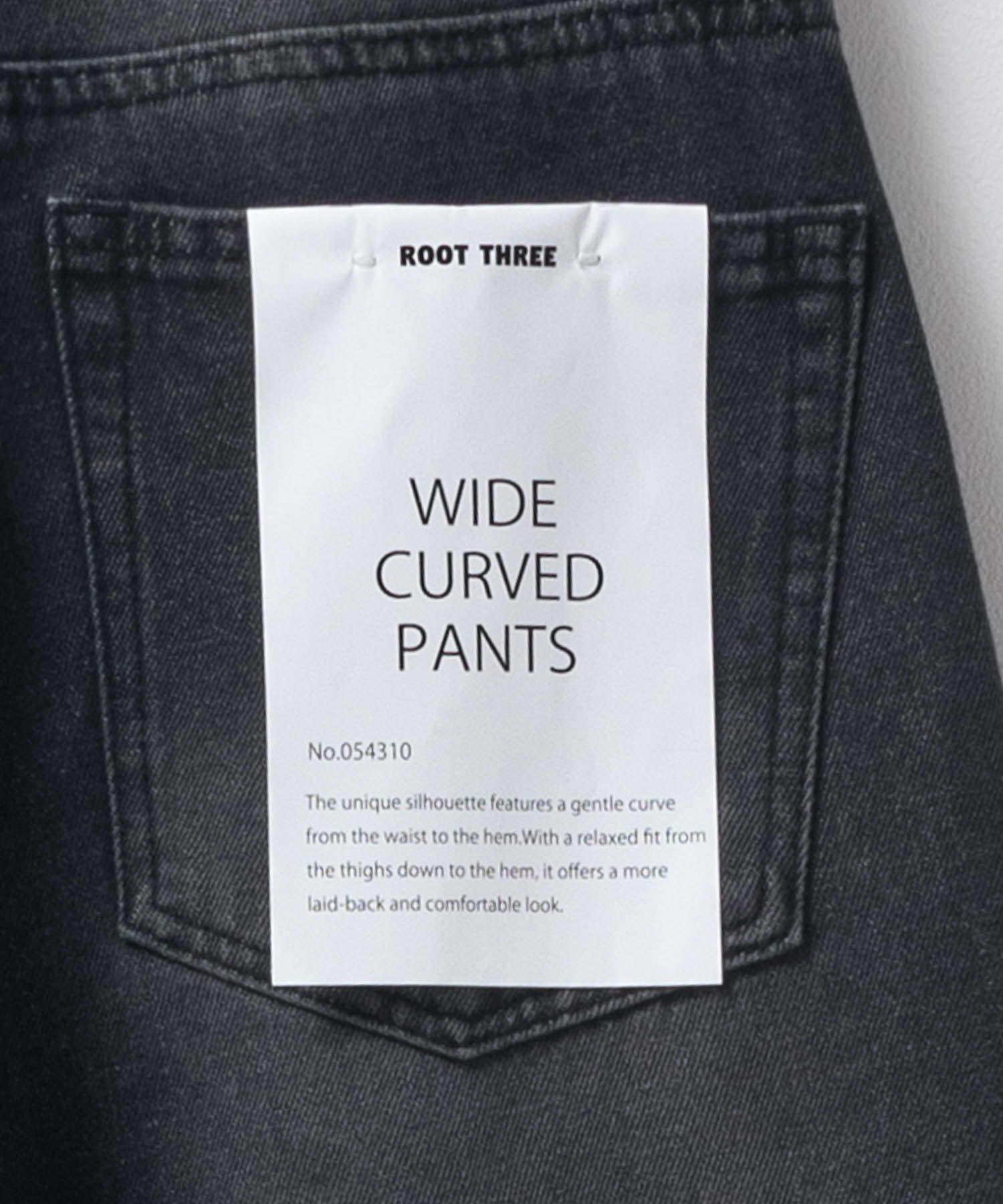 【WEB限定】デニムカーブワイドパンツ メンズ