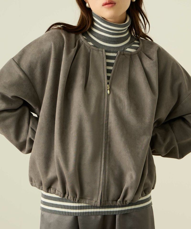 [最終さらに50%OFF]nAvy  スエードポンチブルゾン レディース商品画像-8