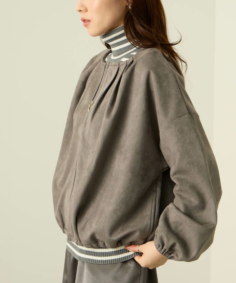 nAvy スエードポンチブルゾン レディース商品画像-9
