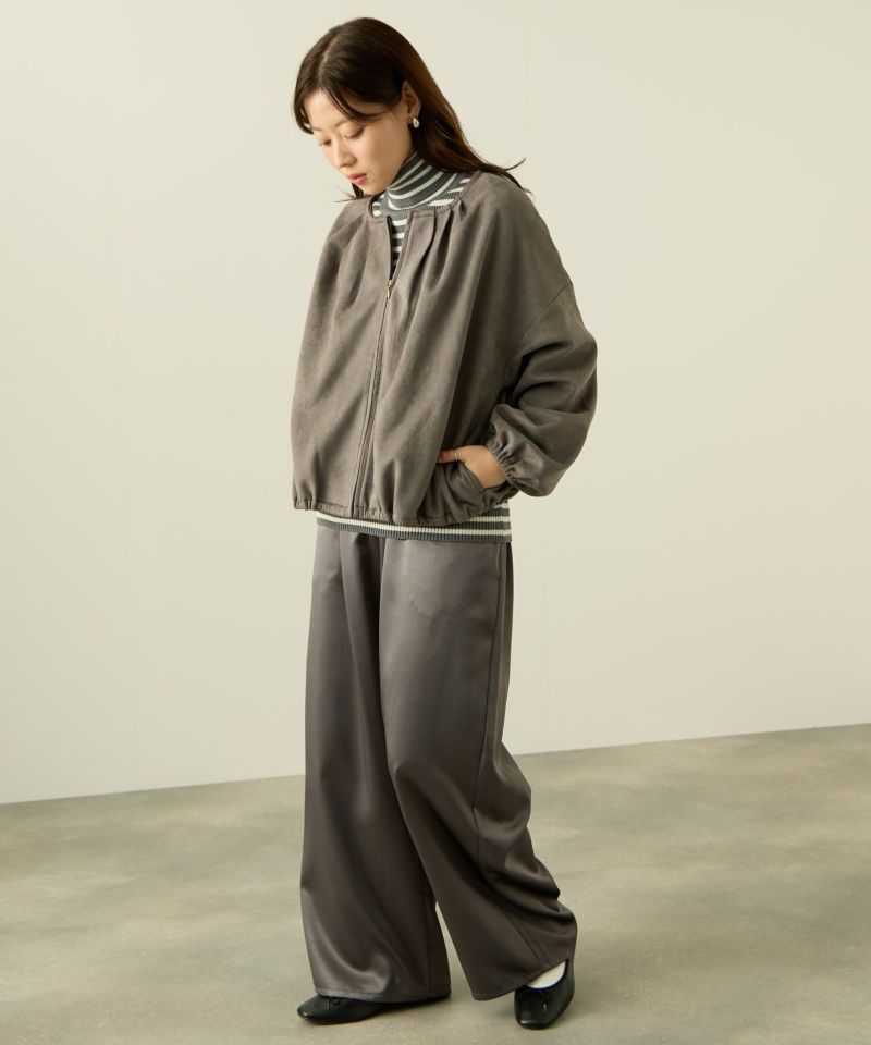 [最終さらに50%OFF]nAvy  スエードポンチブルゾン レディース商品画像-10