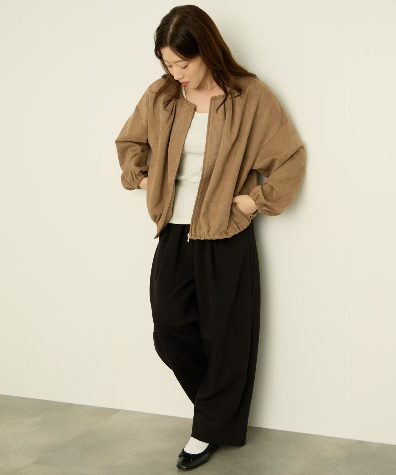 [最終さらに50%OFF]nAvy  スエードポンチブルゾン レディース商品画像-14