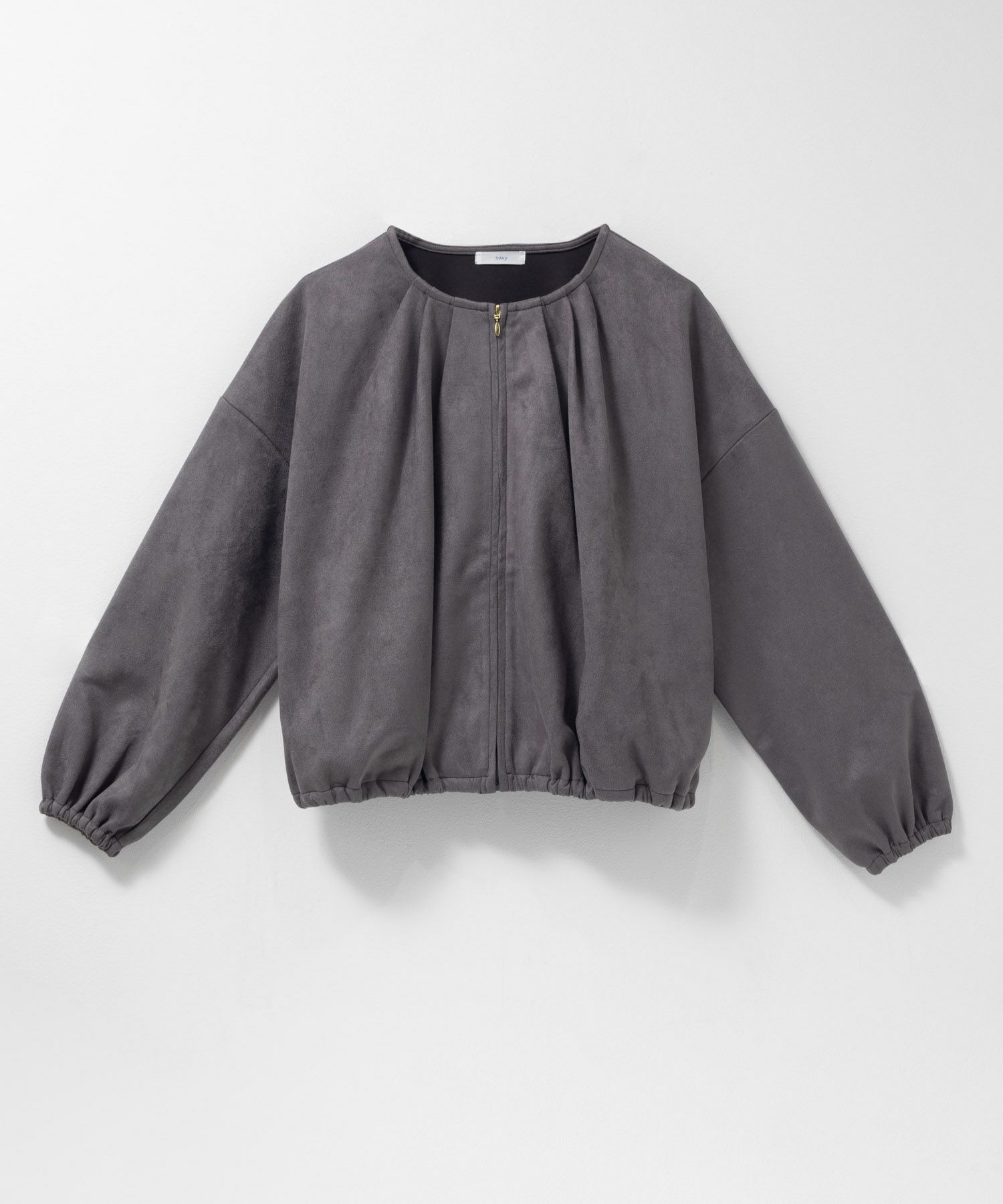 nAvy スエードポンチブルゾン レディース