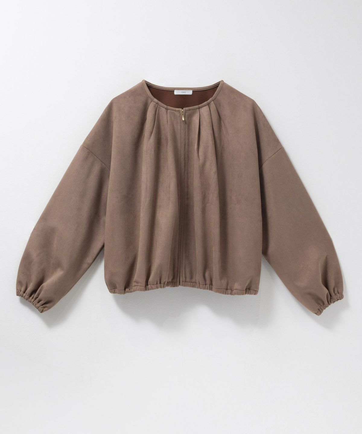 nAvy スエードポンチブルゾン レディース