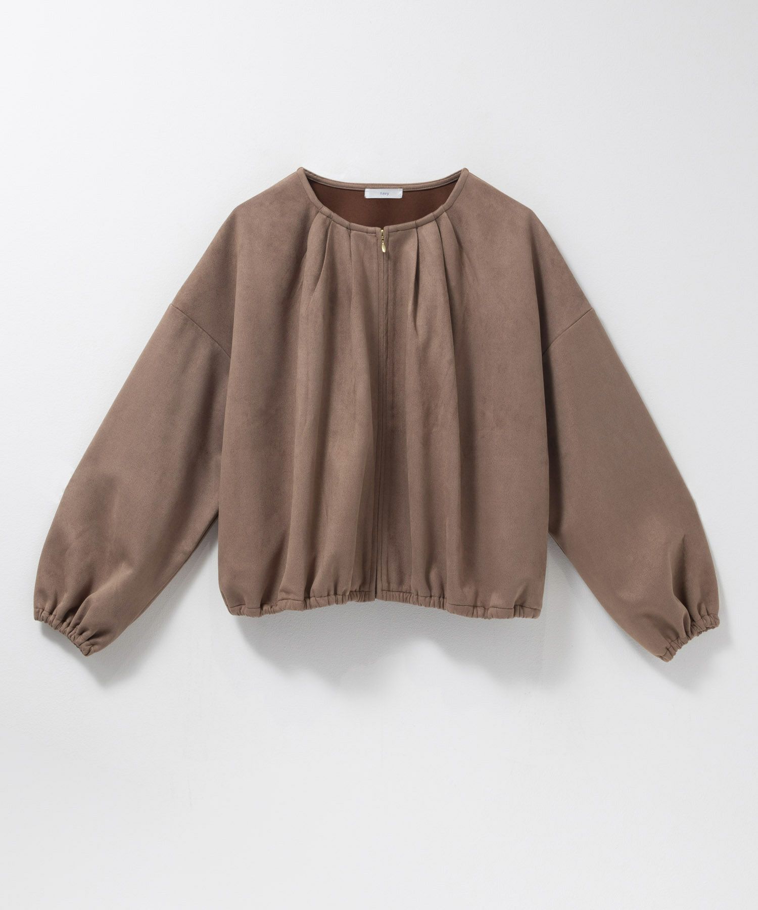 nAvy スエードポンチブルゾン レディース