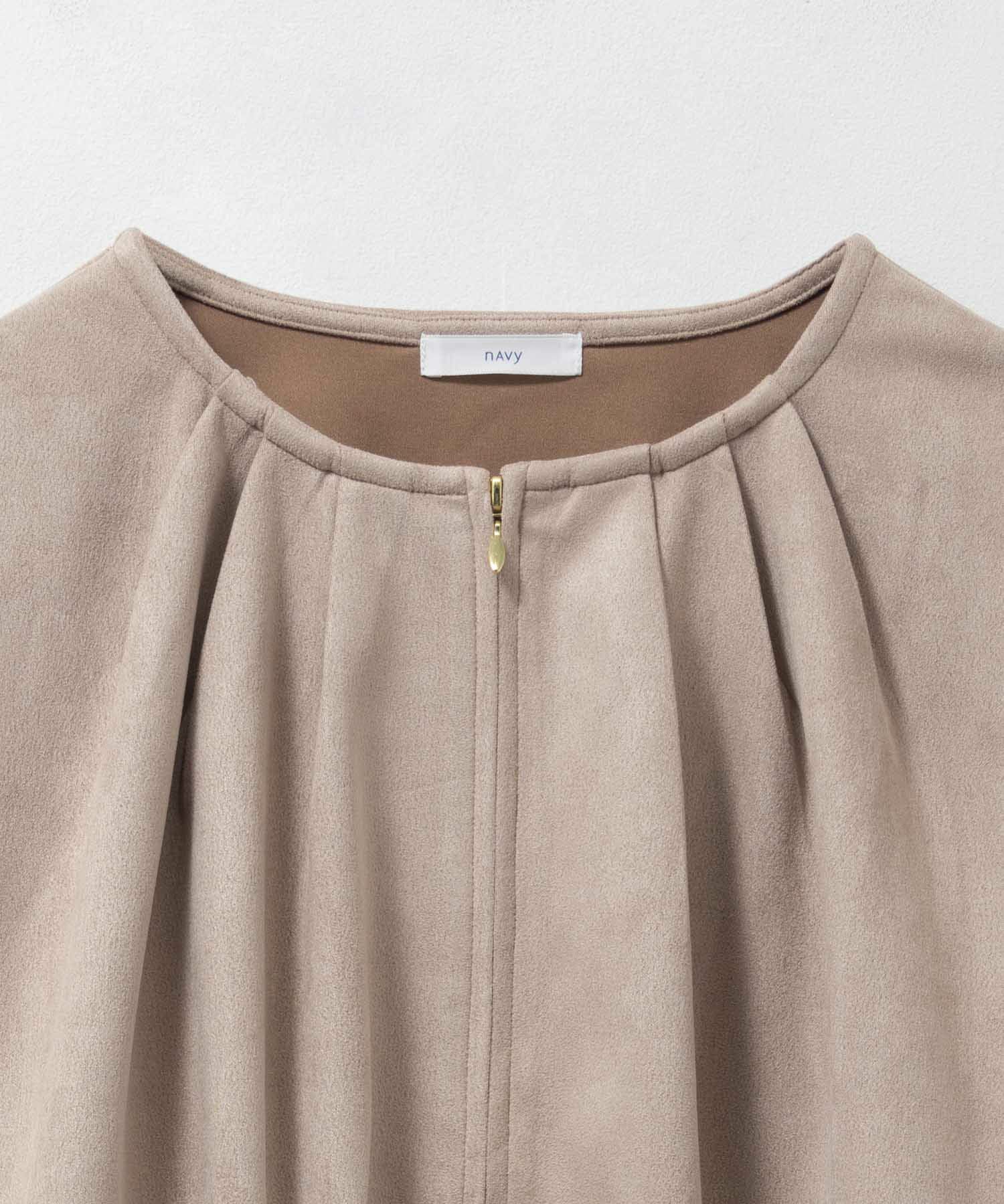 nAvy スエードポンチブルゾン レディース