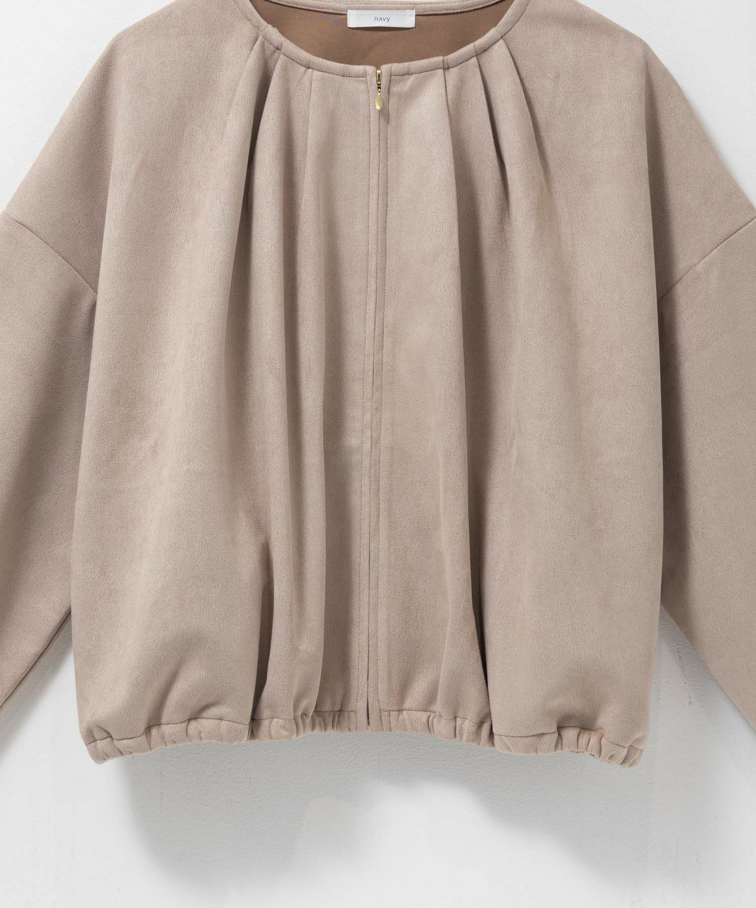 nAvy スエードポンチブルゾン レディース