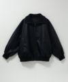 nAvy 合皮リブブルゾン レディース