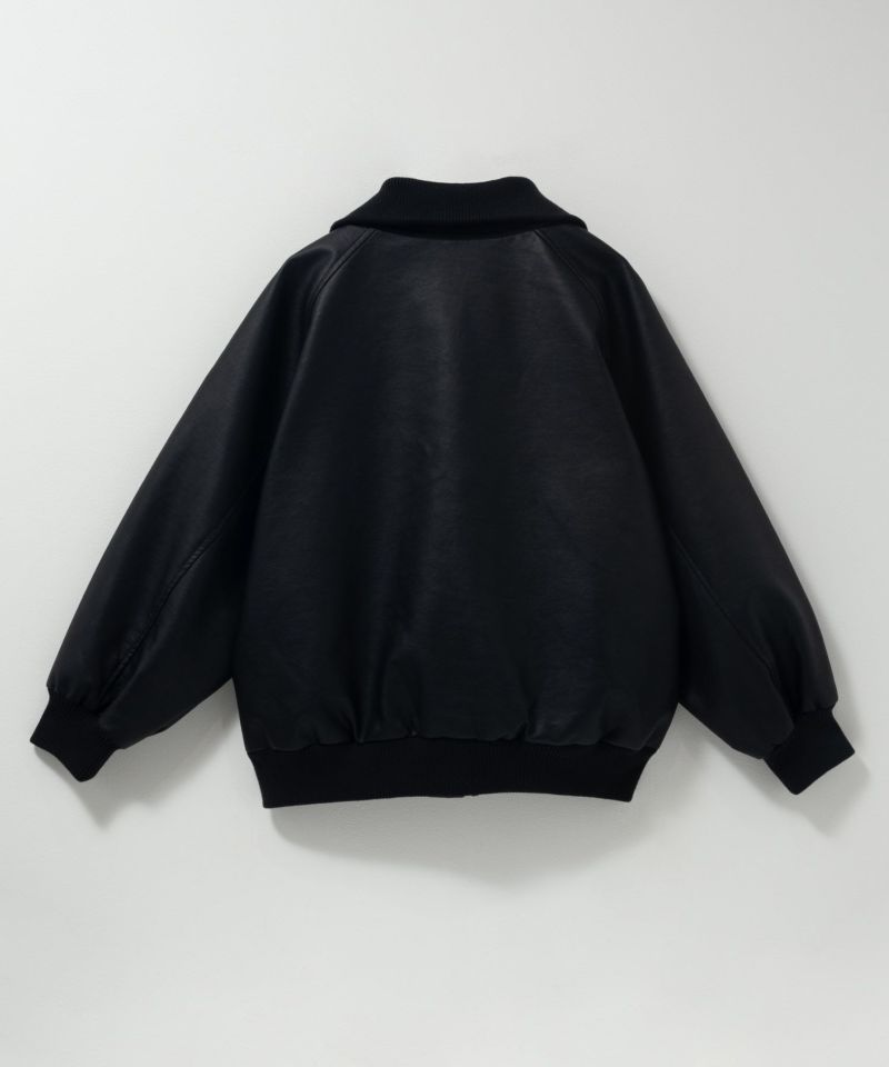 [値下げ]nAvy 合皮リブブルゾン レディース商品画像-19