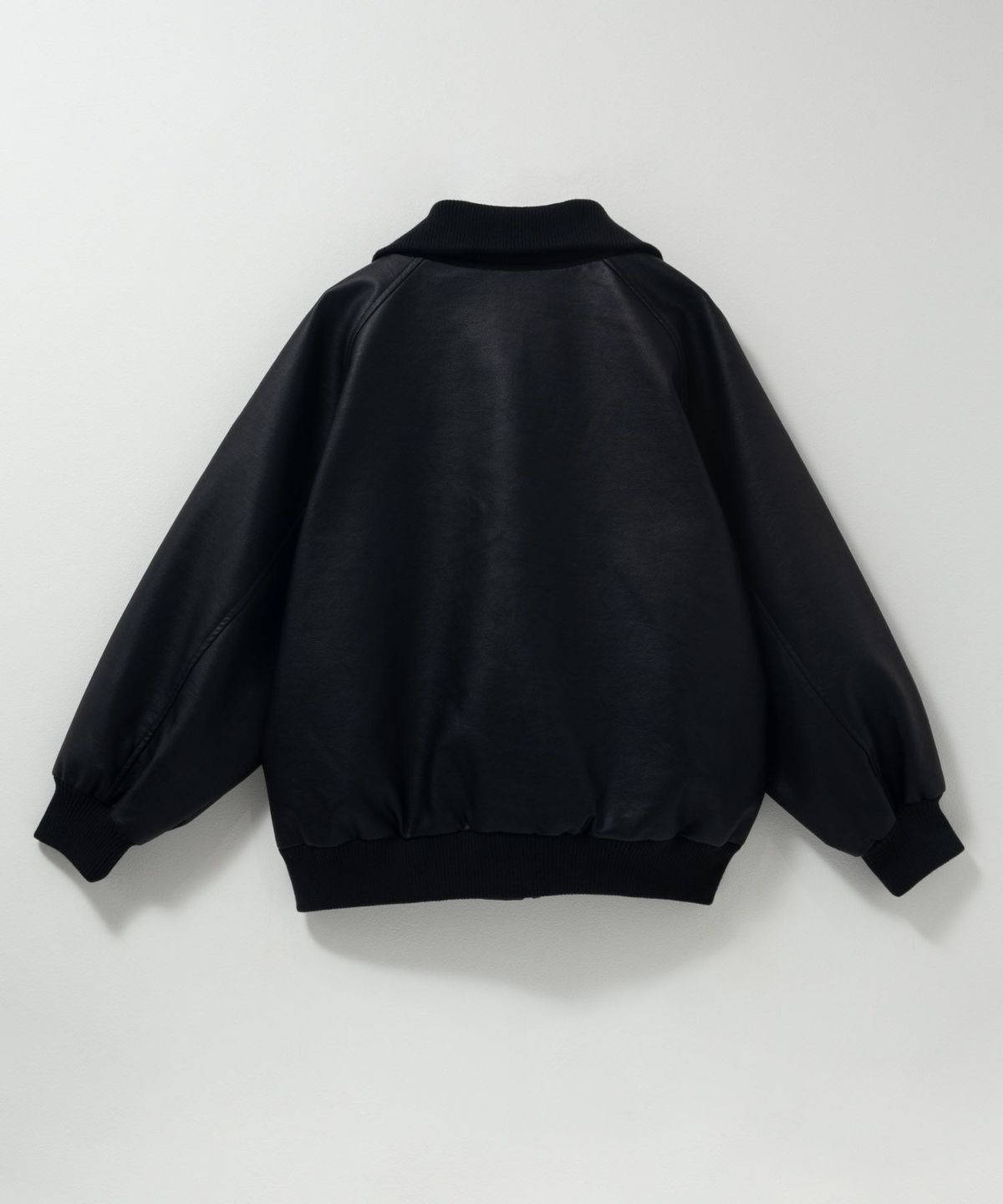 nAvy 合皮リブブルゾン レディース