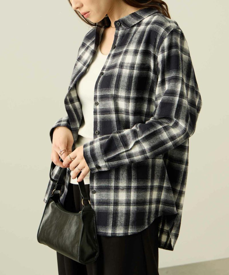 nAvy  コットンネルチェックシャツ レディース商品画像-12