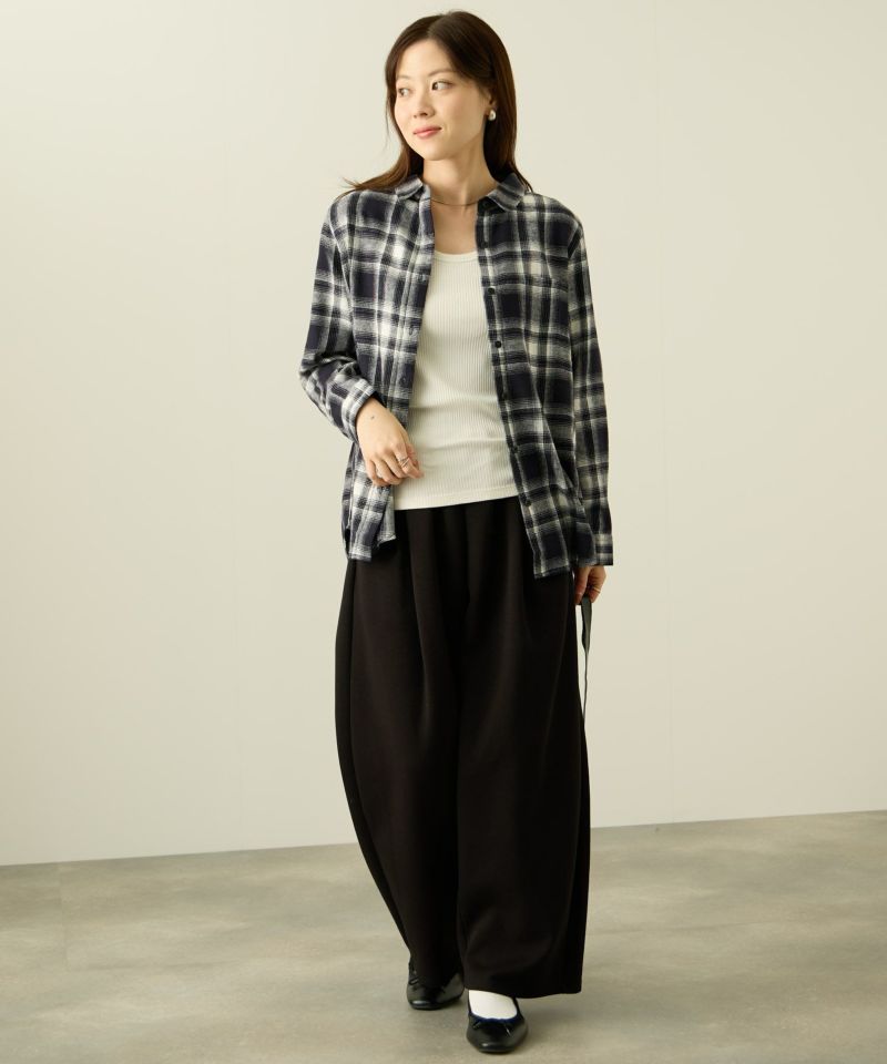 nAvy  コットンネルチェックシャツ レディース商品画像-14