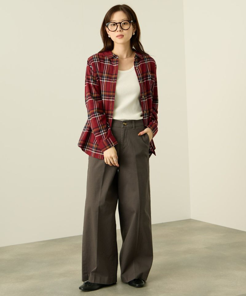 nAvy  コットンネルチェックシャツ レディース商品画像-17