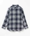 nAvy コットンネルチェックシャツ レディース