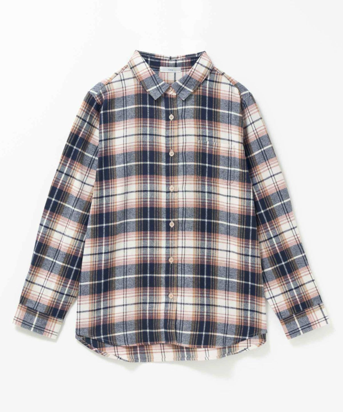 nAvy コットンネルチェックシャツ レディース