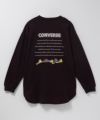 CONVERSE ポンチ素材 バックシューズ刺繍チュニックTシャツ レディース メール便 対応商品