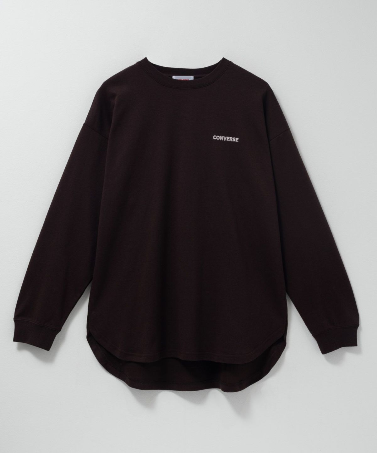 CONVERSE ポンチ素材 バックシューズ刺繍チュニックTシャツ レディース メール便 対応商品