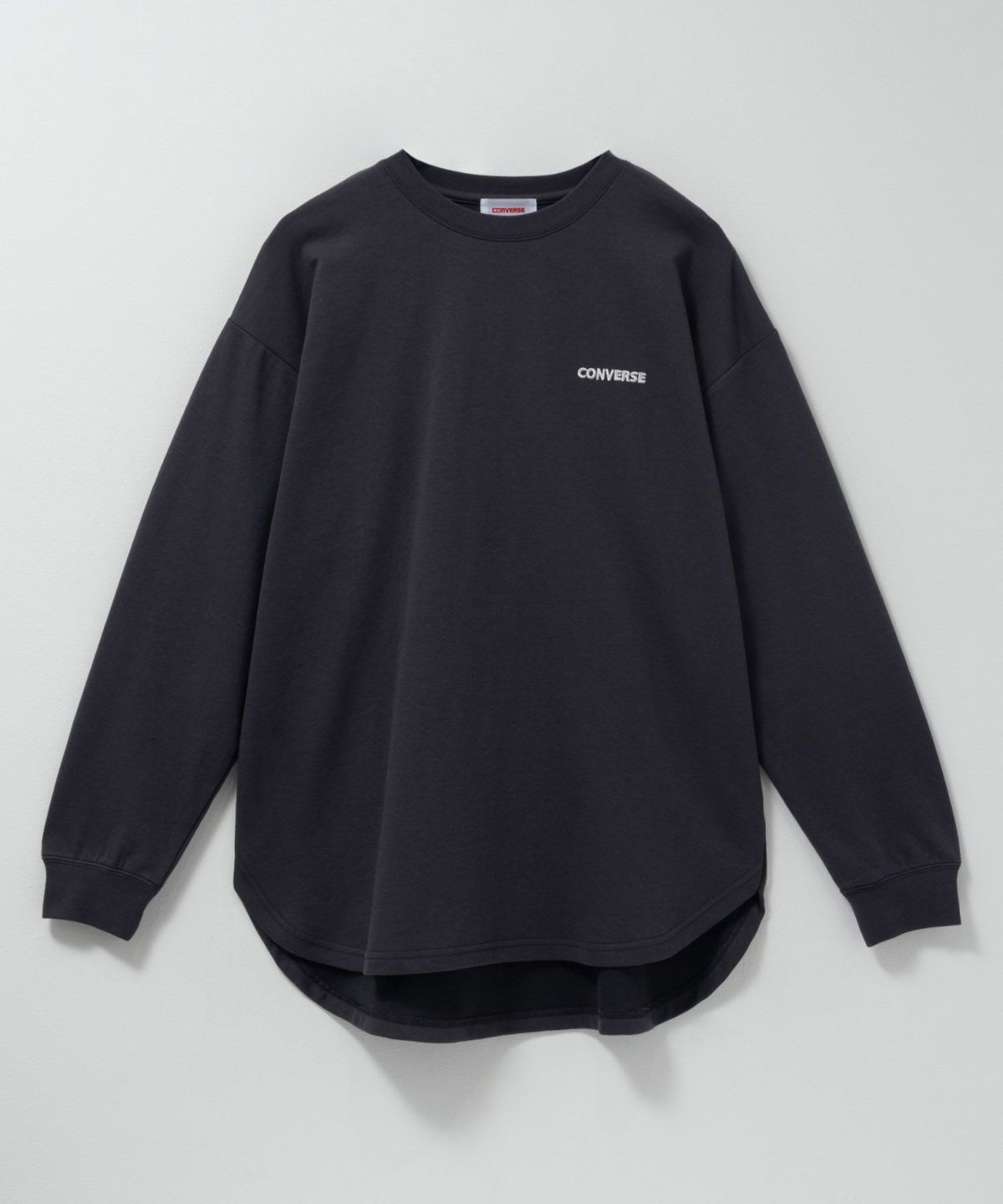 CONVERSE ポンチ素材 バックシューズ刺繍チュニックTシャツ レディース メール便 対応商品