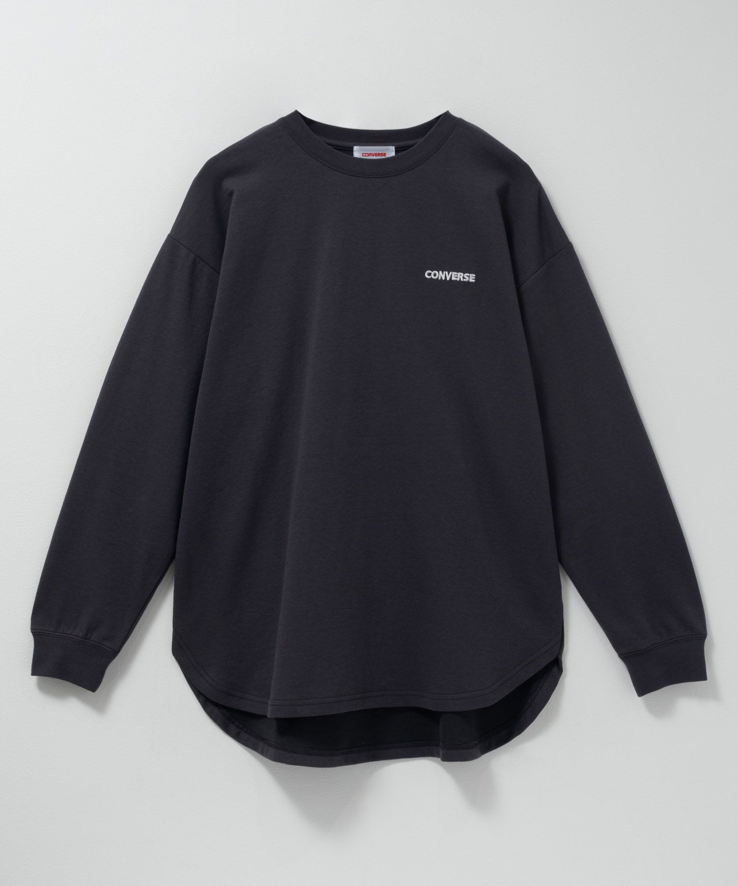 CONVERSE ポンチ素材 バックシューズ刺繍チュニックTシャツ レディース メール便 対応商品