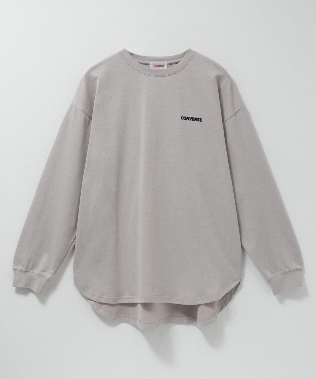 CONVERSE ポンチ素材 バックシューズ刺繍チュニックTシャツ レディース メール便 対応商品